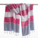 Hamam pyyhe pink&denim 90 x 175cm (320g) - TERASSILLE