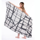 Hamam pyyhe musta kaksivärinen 90 x 175cm (300g) - TERASSILLE