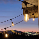 SELED ULKOVALOSARJA /VALOKETJU ULKOKÄYTTÖÖN VAIHDETTAVILLA E27 LED -LAMPUILLA. 20m / 20 lamppua