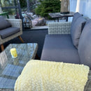 4Living Torkkupeitto / viltti Mila 125x150 cm keltainen