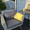 4Living Torkkupeitto / viltti Mila 125x150 cm keltainen