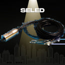 Valokuitusetti 14kpl 1mm kuituja  3W led-projektori adapterilla