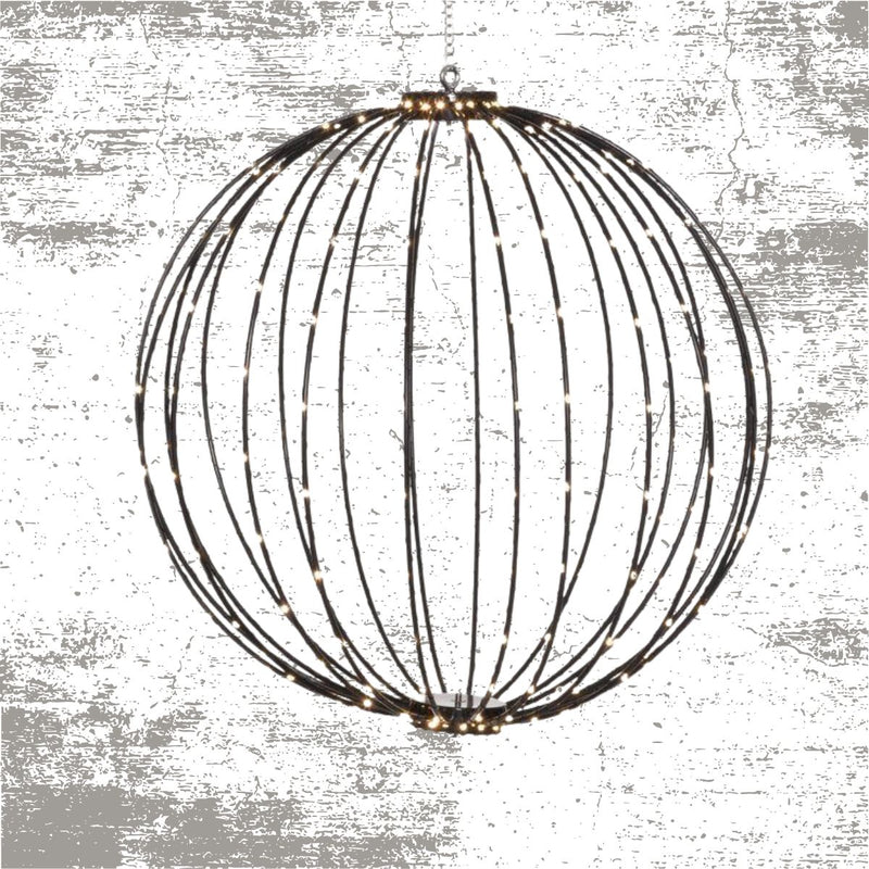 Seled LED-valopallo 50 cm 240 LED musta (toimitus joulukuun alku)