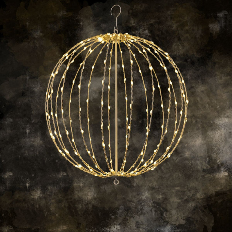 Seled LED-valopallo 30 cm 160 LED musta (toimitukset joulukuun alku)