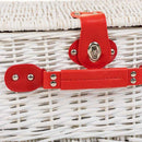 UUTTA! Piknikkori Alexandra House Living Puna-valkoinen 35,0 x 25,0 x 49,0cm