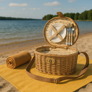 UUTTA! Piknikkori Alexandra House Living Harmaa Luonnollinen 31,0 x 23,0 x 43,0cm