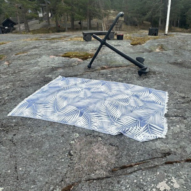 UUTTA! Como Piknik-viltti / torkkupeitto / jättipyyhe sininen - TERASSILLE 140x180cm