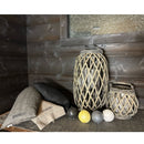 Rottinkinen lyhty 29,5 x 24 x 22 cm pienempi