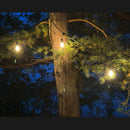 SELED ULKOVALOSARJA /VALOKETJU ULKOKÄYTTÖÖN VAIHDETTAVILLA E27 LED -LAMPUILLA. 10m / 10 lamppua