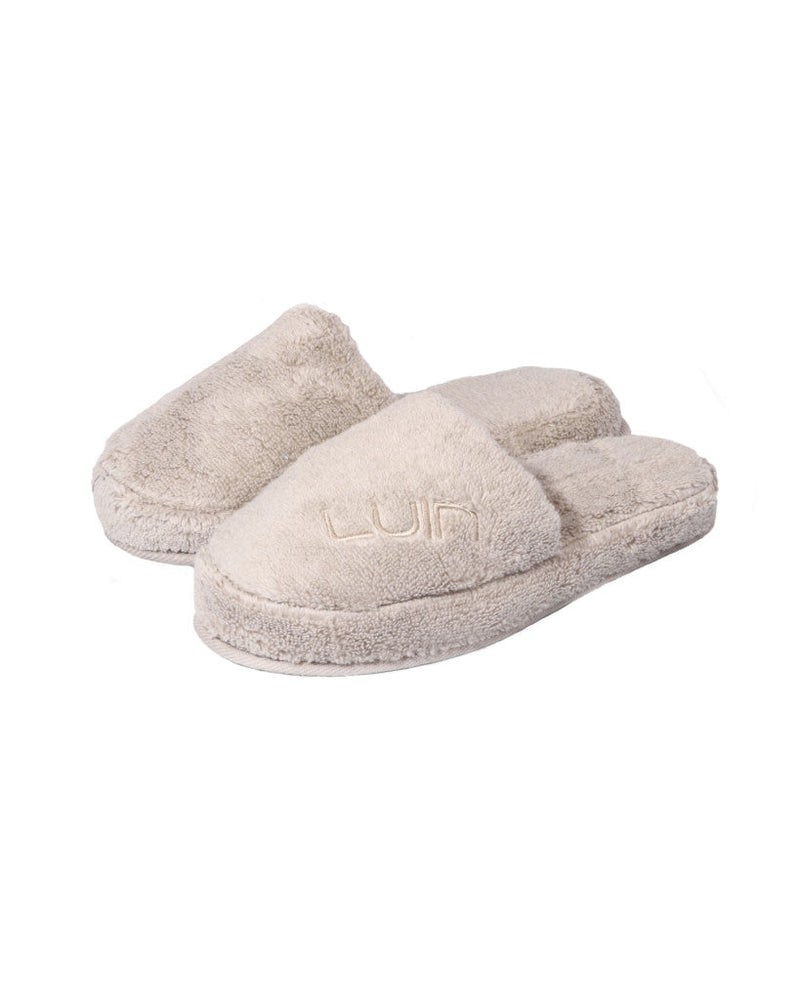 Luin Living - Kylpytossut Cosy, Sand Pohjan mitta S/M: 28cm (37-40)